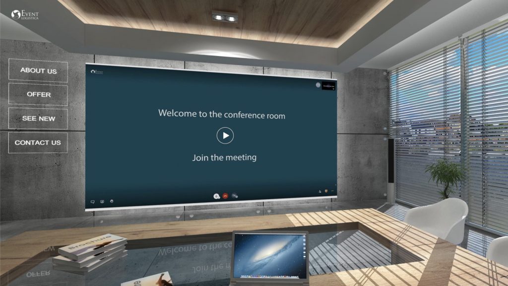 Virtual conference room, practical use